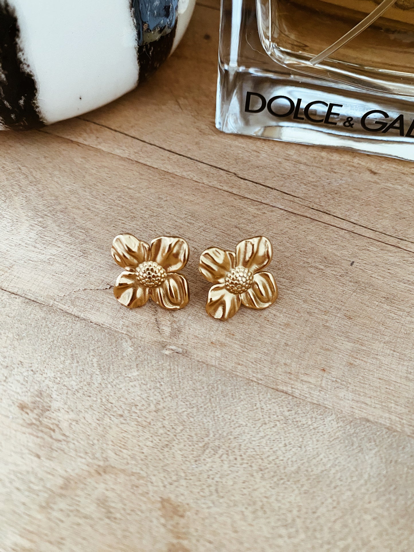 Boucles d'oreilles Pivoine