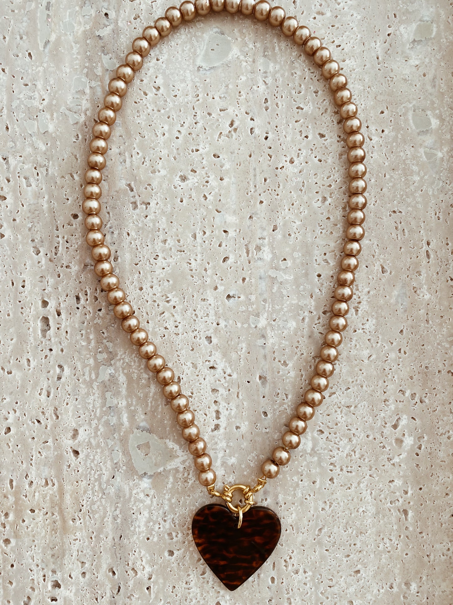 Collier Léa marron