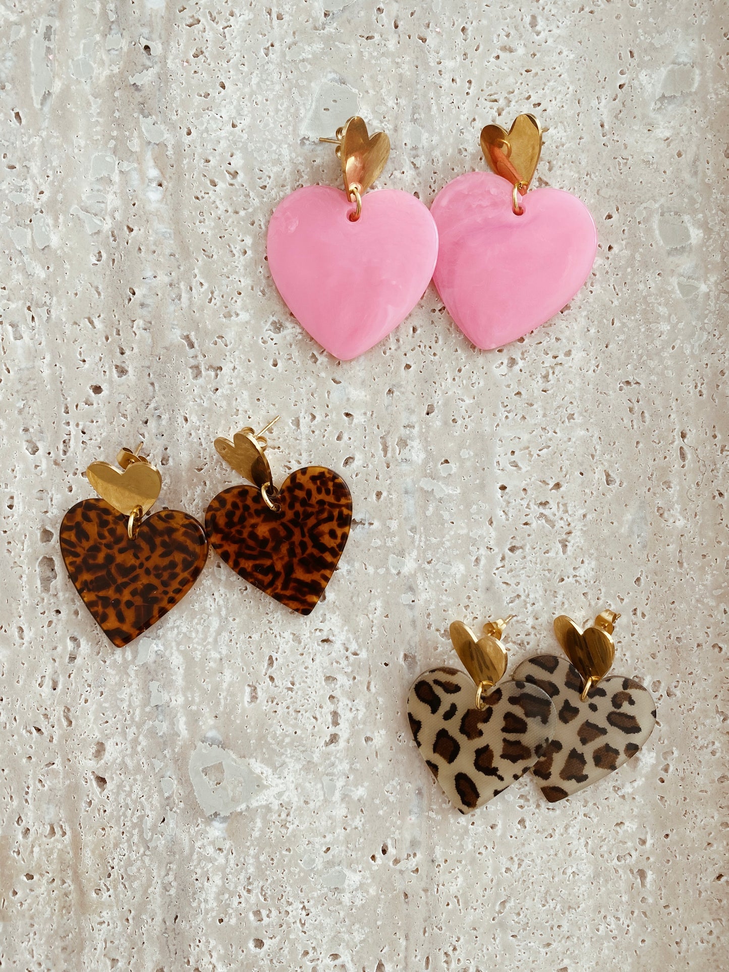 Boucles d'oreilles Coeur tendre
