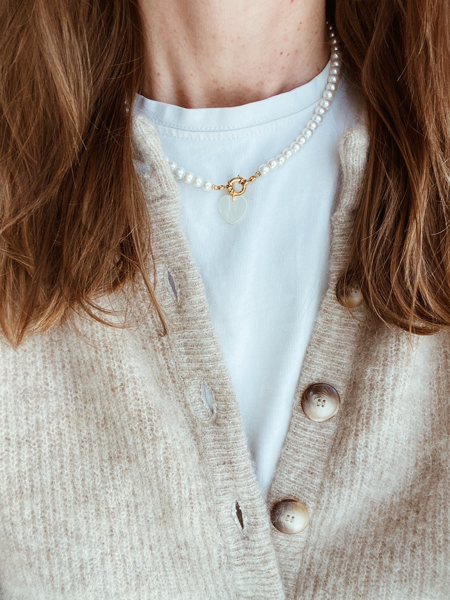 Collier Léa blanc