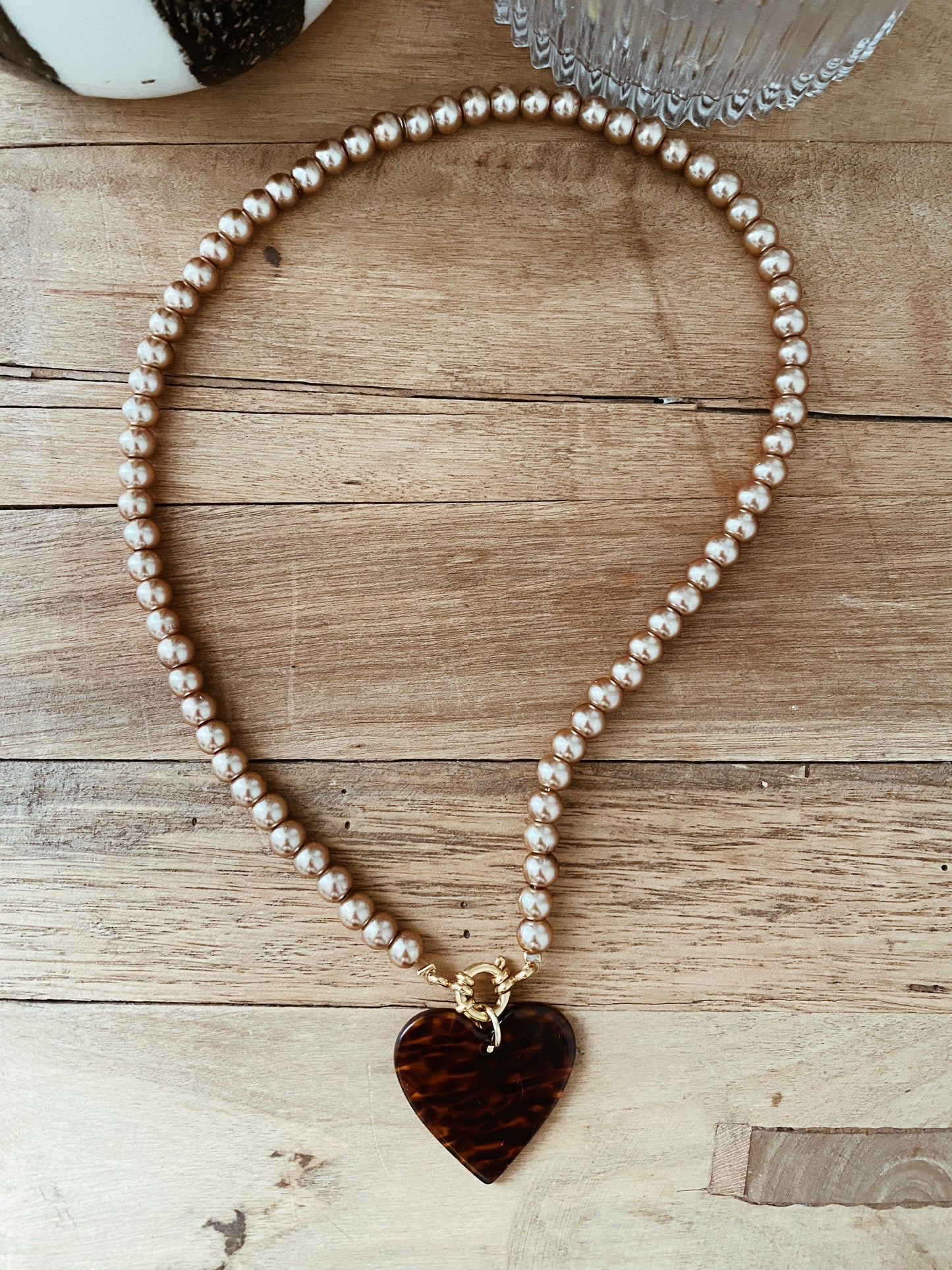 Collier Léa marron