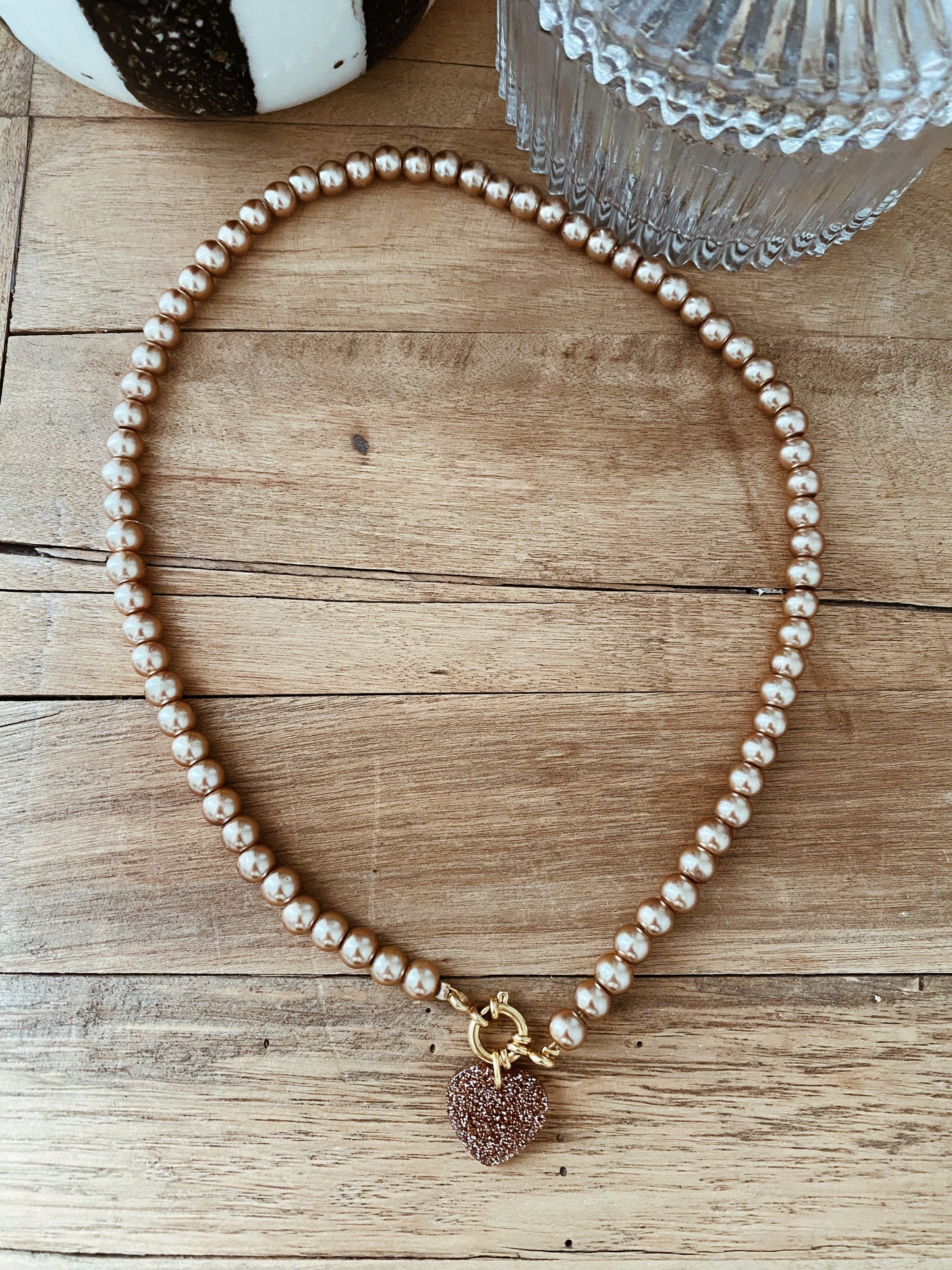 Collier Léa marron