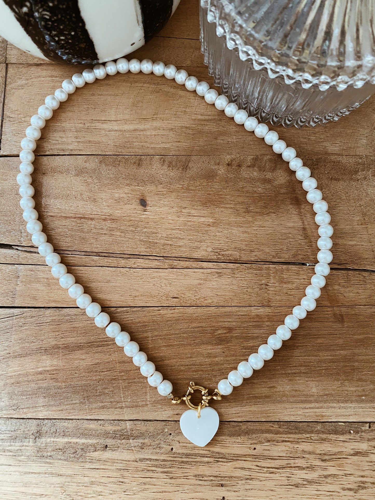 Collier Léa blanc