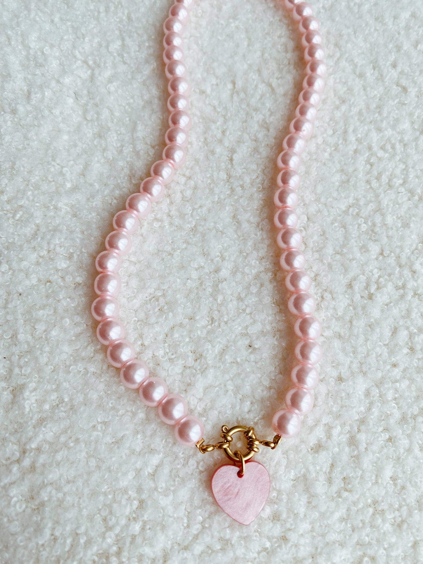 Collier Léa rose pâle
