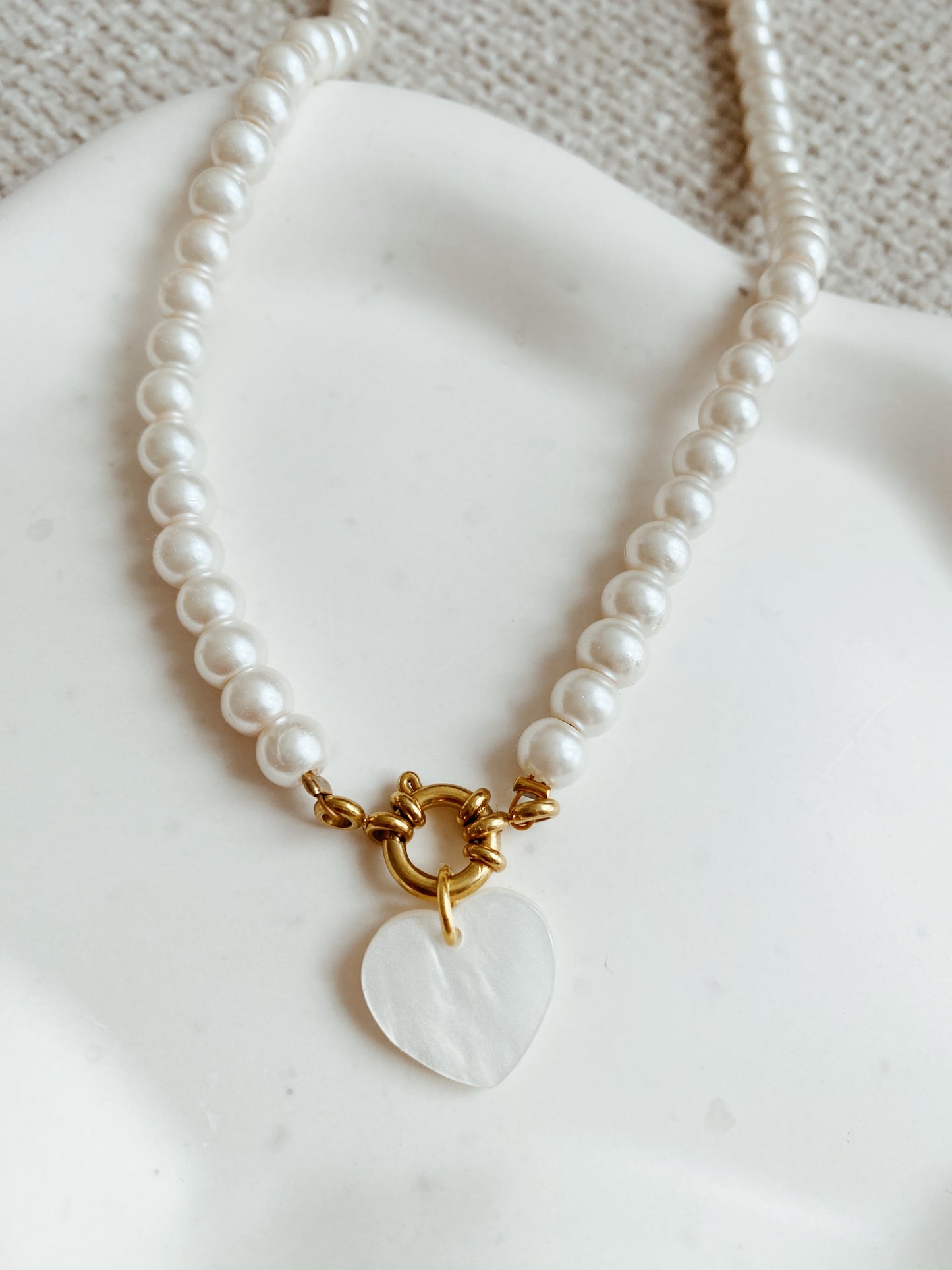 Collier Léa blanc