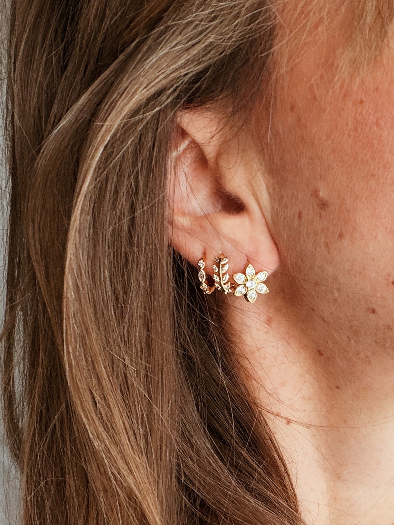 Boucles d'oreilles Marguerite