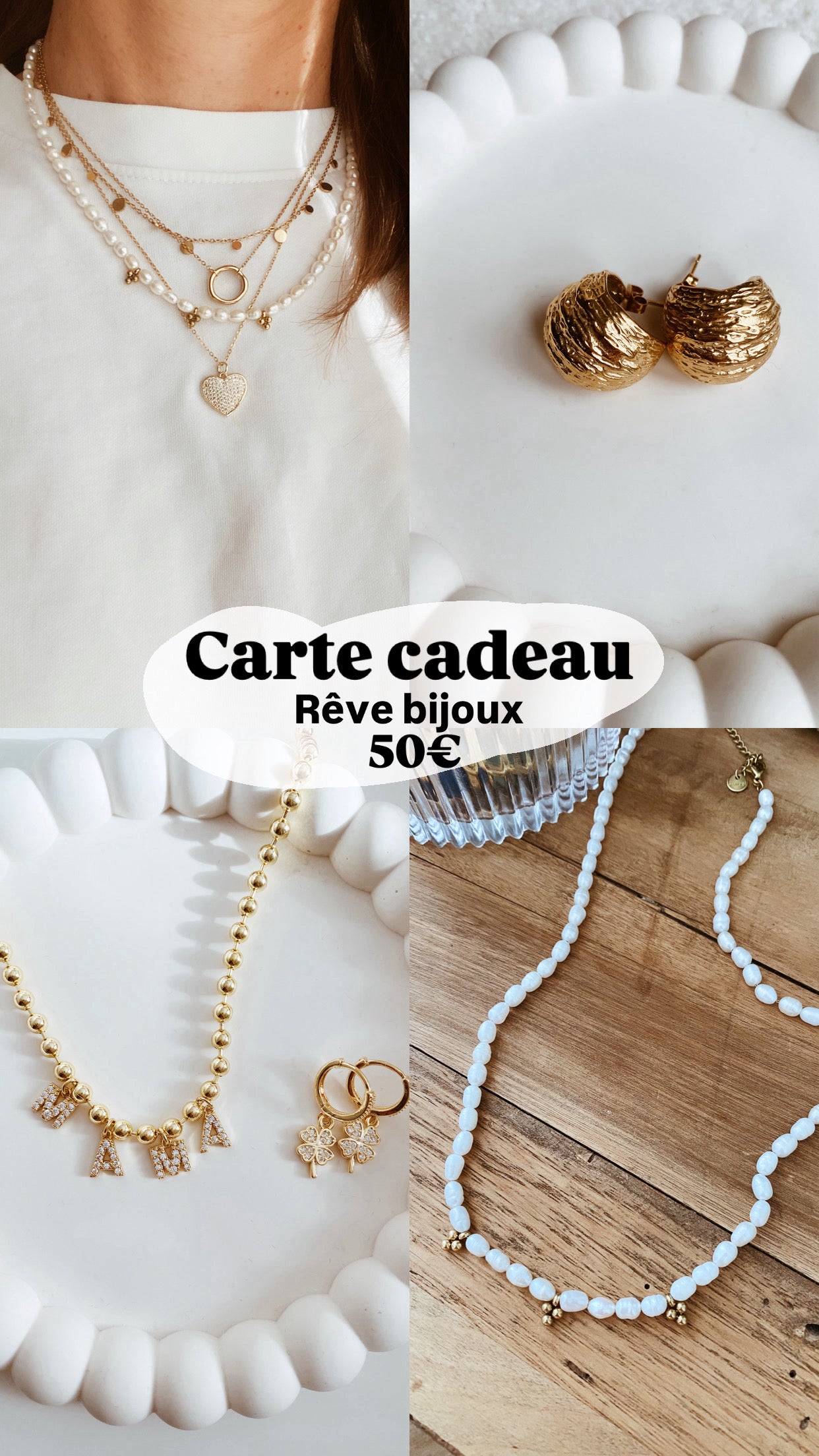 Carte cadeau Rêve bijoux