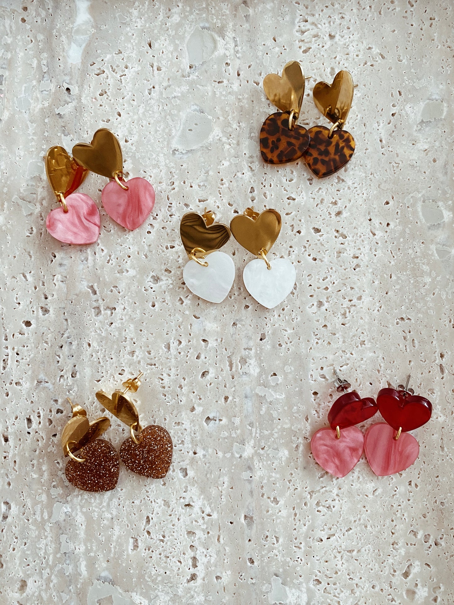 Boucles d'oreilles Coeur tendre
