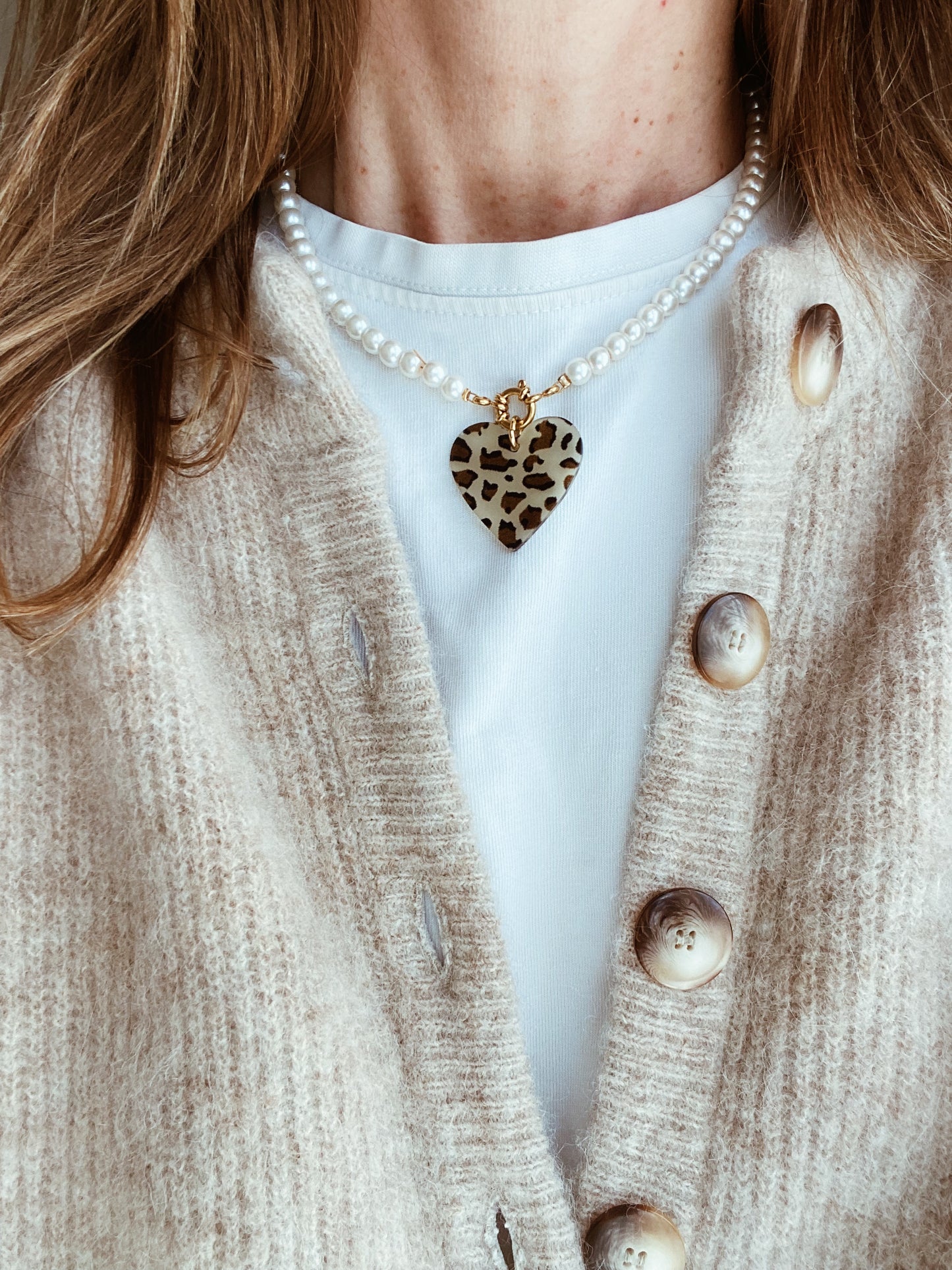 Collier Léa blanc